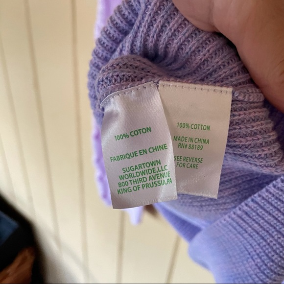 Lilly Pulitzer Cortina Sweater Periwinkle Purple Marled Ombré - Picture 7 of 8